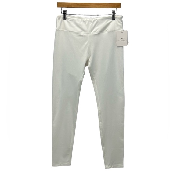 Yogareflex High Performance Straight Leg Yoga Pants - White - size Large - Picture 1 of 8
